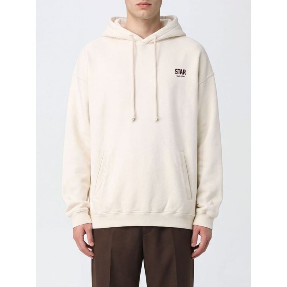 Golden Goose Men Golden Goose Relaxed-Fit Cotton Hoodie With Contrast Logo